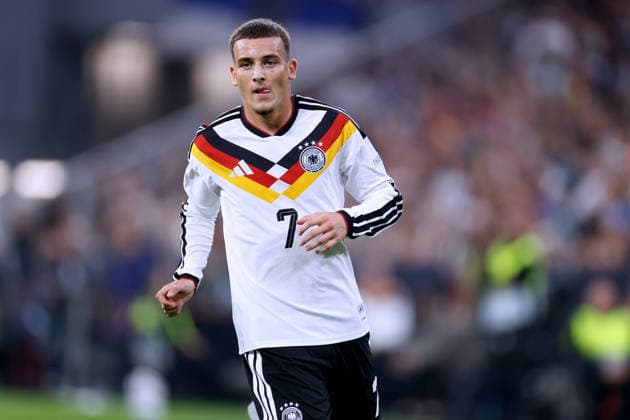 EL MALA Said Team Deutschland UEFA Nations League Saison 2026 - 2027 Spiel Deutschland - Serbien 2 : 0 01.10.2026 Muenchen DFL REGULATIONS PROHIBIT ANY USE OF PHOTOGRAPHS as IMAGE SEQUENCES and or QUASI-VIDEO Copyright: xLacixPerenyix