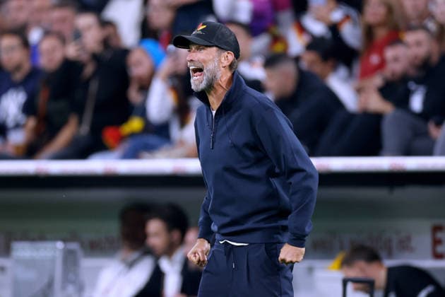 KLOPP Juergen Bundestrainer Team Deutschland UEFA Nations League Saison 2026 - 2027 Spiel Deutschland - Serbien 2 : 0 01.10.2026 Muenchen DFL REGULATIONS PROHIBIT ANY USE OF PHOTOGRAPHS as IMAGE SEQUENCES and or QUASI-VIDEO Copyright: xLacixPerenyix