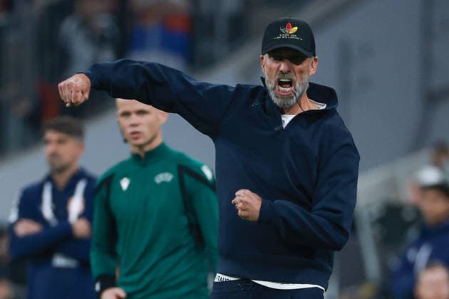 UEFA Nations League - 26 27 - Deutschland - Serbien am 01.10.2026 in der Allianz Arena in München Trainer Jürgen Juergen Jurgen Klopp (Deutschland) jubelt und freut sich