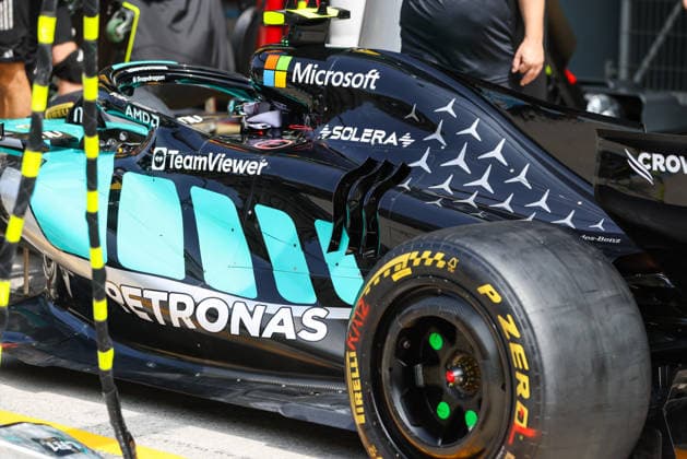 F1 - BAHRAIN GRAND PRIX IN MALAYSIA 2026 Mercedes AMG F1 Team W17, mechanical detail engine cover during the 2026 Formula 1 Bahrain Grand Prix in Malaysia, 16th round of the 2026 Formula One World Championship, WM, Weltmeisterschaft from October 2 to 4, 2026 on the Sepang International Circuit, in Sepang, Malaysia - SepangMalaysia  Copyright: xANTONINxVINCENTx