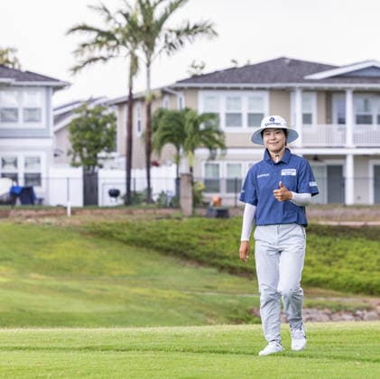 October 1, 2026, Honolulu, Hawaii, USA: SOMI LEE walks the fairway to her tee shot at the 2026 Lotte Championship at Hoakalei Country Club, Ewa Beach, Hawaii, USA. Honolulu USA - ZUMAm310 20261001_zsp_m310_003 Copyright: xElliotxMilesx