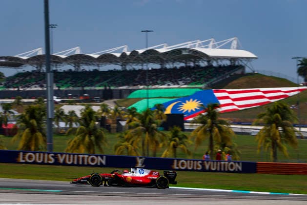 F1 - BAHRAIN GRAND PRIX IN MALAYSIA 2026 16 LECLERC Charles (mco), Scuderia Ferrari SF-26, action during the 2026 Formula 1 Bahrain Grand Prix in Malaysia, 16th round of the 2026 Formula One World Championship, WM, Weltmeisterschaft from October 2 to 4, 2026 on the Sepang International Circuit, in Sepang, Malaysia - SepangMalaysia  Copyright: xANTONINxVINCENTx