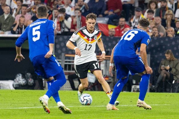 Fussball: UEFA Nations League 2026 - 2027, 3. Spieltag - Deutschland vs Serbien - Allianz-Arena (München) : Florian Wirtz (Deutschland, 17) am Ball Copyright: xMichellexLukax