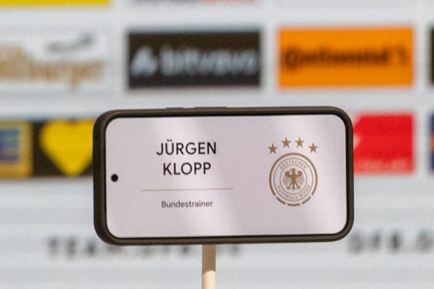 Fussball: UEFA Nations League 2026 - 2027, 3. Spieltag - Deutschland vs Serbien - Allianz-Arena (München) : Jürgen Klopp (Deutschland, Bundestrainer) in der Pressekonferenz nach dem Spiel Deutschland gegen Serbien Copyright: xMichellexLukax