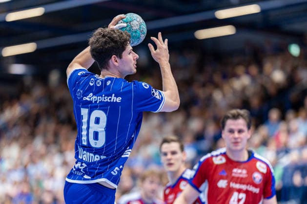 Levin Wanner (TBV Lemgo Lippe, 18) im Torwurf GER, TBV Lemgo Lippe vs. Handball Club Hamburg, Handball, 1. Bundesliga, 7. Spieltag, Spielzeit 2026 2027, 01.10.2026 GER, TBV Lemgo Lippe vs. Handball Club Hamburg, Handball, 1. Bundesliga, 7. Spieltag, Spielzeit 2026 2027, 01.10.2026 Lemgo Copyright: xEibner-Pressefoto JanxRollingerx EP_JSK