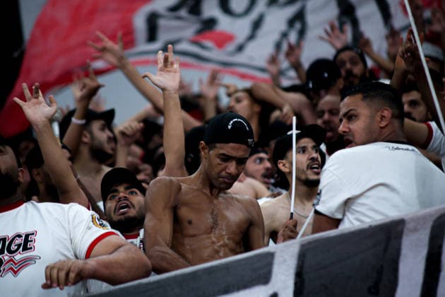 Al Ahly v Zamalek - Third Place Match - IHF Men s Super Globe Zamalek fans watch the third-place match between Al Ahly and Zamalek in the IHF Men s Super Globe at the New Administrative Capital Hall in Cairo, Egypt, on October 1, 2026. Cairo Egypt  Copyright: xAhmedxMosaadx originalFilename:mosad-notitle261001_npaY5.jpg