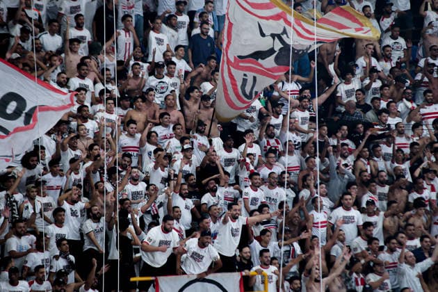 Al Ahly v Zamalek - Third Place Match - IHF Men s Super Globe Zamalek fans watch the third-place match between Al Ahly and Zamalek in the IHF Men s Super Globe at the New Administrative Capital Hall in Cairo, Egypt, on October 1, 2026. Cairo Egypt  Copyright: xAhmedxMosaadx originalFilename:mosad-notitle261001_np3dC.jpg