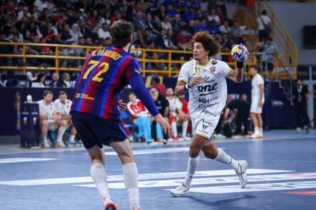 Barcelona v Veszprem - 19th IHF Men s Club World Championship, WM, Weltmeisterschaft 2026 - Final Ali Zeinelabedin Ali Ismail Mohamed, known as Ali Zein, of Veszprem, during the final match of the 19th IHF Men s Club World Championship 2026 between Barcelona and Veszprem at the New Administrative Capital Covered Hall on October 1, 2026. New Cairo -New Capital Egypt  Copyright: xAymanxArefx originalFilename:aref-notitle261001_np8BJ.jpg