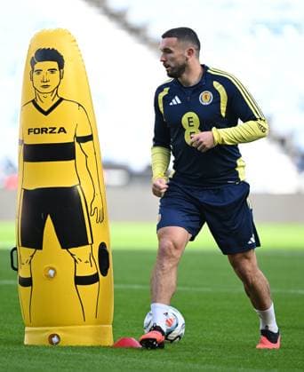 John McGinn Scotland Team Training, International Football, Barclays Hampden, Glasgow, Scotland, UK - 02 Oct 2026Glasgow Lesser Hampden Scotland United Kingdom  Copyright: xMarkxRunnacles Shutterstockx 17180413i