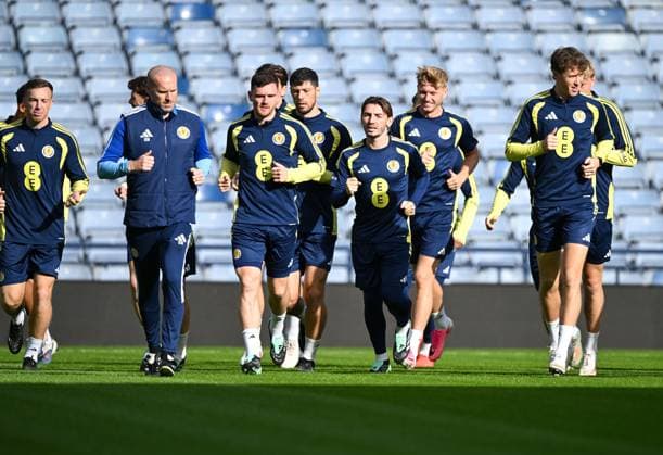 Lewis Ferguson, Andy Robertson, Billy Gilmour, Jack Hendry Scotland Team Training, International Football, Barclays Hampden, Glasgow, Scotland, UK - 02 Oct 2026Glasgow Lesser Hampden Scotland United Kingdom  Copyright: xMarkxRunnacles Shutterstockx 17180413k