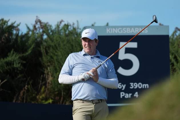 Robert MacIntyre on the 5th tee Alfred Dunhill Links Championship, Round 2, Kingsbarns, Tayside, UK, Scotland - 02 Oct 2026 United Kingdom  Copyright: xStuartxWallace Shutterstockx 17181491bj