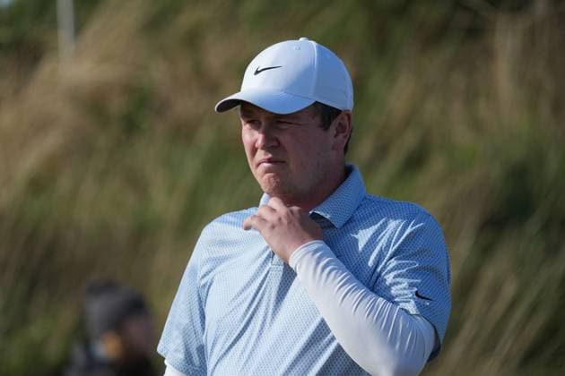 Robert MacIntyre on the 5th hole Alfred Dunhill Links Championship, Round 2, Kingsbarns, Tayside, UK, Scotland - 02 Oct 2026 United Kingdom  Copyright: xStuartxWallace Shutterstockx 17181491bk