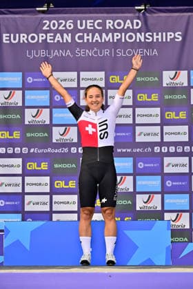 Mara Winter wins Road Race UEC Road European Championships 2026 Mara Winter Switzerland Strassenrennen Road Race 88km UEC-Straßenradsport-Europameisterschaften 2026 - Rad-EM (offiziell 2026 UEC Road European Championships) vom 02. bis 07. Oktober 2026 in Ljubljana und Å enÄur (Slowenien).
