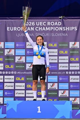 Mara Winter wins Road Race UEC Road European Championships 2026 Mara Winter Switzerland Strassenrennen Road Race 88km UEC-Straßenradsport-Europameisterschaften 2026 - Rad-EM (offiziell 2026 UEC Road European Championships) vom 02. bis 07. Oktober 2026 in Ljubljana und Å enÄur (Slowenien).