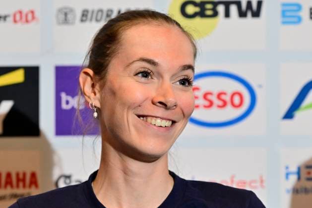 UEC 2026 Road European Championships Ljubljana - media activities 02 10 2026 LJUBLJANA, SLOVENIA - OCTOBER 02 : Tas Sandrine (BEL) during a press conference, PK, Pressekonferenz at the 2026 UEC Road European Championships. An UCI Continental Championships cycling race of 88,4 km with start and finsih in Sencur on October 2, 2026 in Ljubljana, Slovenia, 02 10 2026 Ljubljana Slovenia  Copyright: xJanxDexMeuleneirx