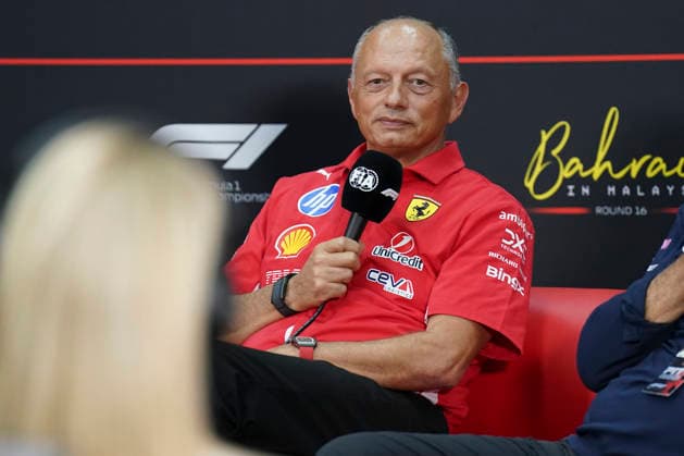 FORMULA 1 BAHRAIN GRAND PRIX IN MALAYSIA 2026 Frederic Vasseur (Ferrari Team Principal) in a press conference, PK, Pressekonferenz during the Formula 1 Gulf Air Bahrain Grand Prix in Malaysia 2026, Round 16 of the 2026 Formula 1 World Championship, WM, Weltmeisterschaft from 2nd - 4th October 2026 at Sepang International Circuit, Sepang, Malaysia. Credit: Robbie Hoad Every Second Media Editorial use only. All images are copyright Every Second Media Limited. No images may be reproduced without prior permission. Copyright: xIMAGO EveryxSecondxMediax ESM-2195-0165 RobbiexHoadx xEveryxSecondxMediax
