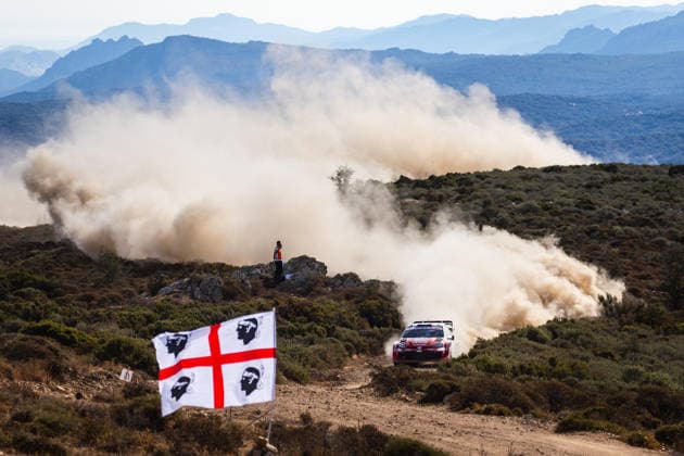 AUTO - WRC, Motorsport Rallye, WM - RALLY ITALIA SARDEGNA 2026 01 SÃ bastien OGIER, Vincent LANDAIS, TOYOTA GR Yaris Rally1, action during the 2026 Rally Italia Sardegna, 13th round of the 2026 WRC World Rally Car Championship, from October 1 to 4, 2026 at Alghero, Italy - AlgheroItaly  Copyright: xNikosxKatikisx