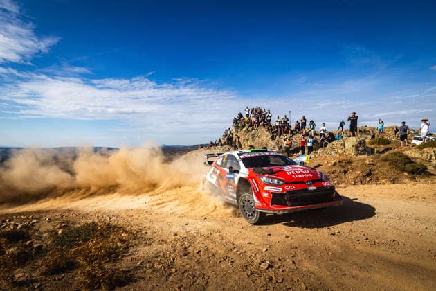 AUTO - WRC, Motorsport Rallye, WM - RALLY ITALIA SARDEGNA 2026 33 Elfyn EVANS, Scott MARTIN, TOYOTA GR Yaris Rally1, action during the 2026 Rally Italia Sardegna, 13th round of the 2026 WRC World Rally Car Championship, from October 1 to 4, 2026 at Alghero, Italy - AlgheroItaly  Copyright: xNikosxKatikisx
