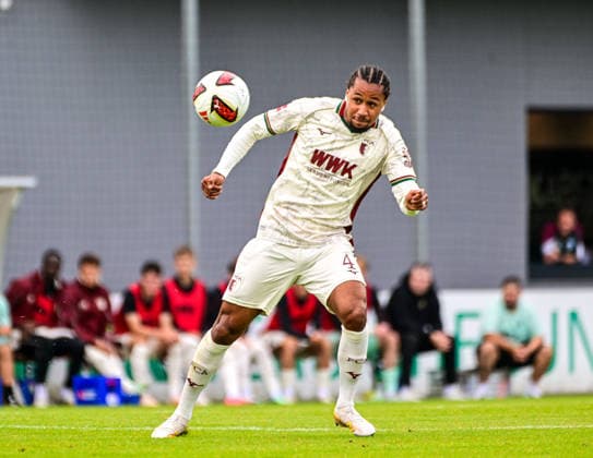 02.10.2026, GER, Fußball, Herren, FSP, FC Augsburg vs Hertha BSC Berlin Han-Noah Massengo (FC Augsburg, 4) Augsburg Paul-Renz-Akademie Bayern Deutschland Copyright: xNordphotox xHafnerx