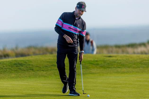 RECORD DATE NOT STATED 2nd October 2026; Kingsbarns Golf Links, St Andrews, Scotland; DP World Tour Golf, Alfred Dunhill Links Championship, Day 2; Bubba Watson of USA on the first green DavidxYoung