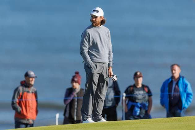 RECORD DATE NOT STATED 2nd October 2026; Kingsbarns Golf Links, St Andrews, Scotland; DP World Tour Golf, Alfred Dunhill Links Championship, Day 2; Tommy Fleetwood of England on the fifth hole DavidxYoung