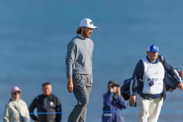 RECORD DATE NOT STATED 2nd October 2026; Kingsbarns Golf Links, St Andrews, Scotland; DP World Tour Golf, Alfred Dunhill Links Championship, Day 2; Tommy Fleetwood of England walks down the fourth hole DavidxYoung