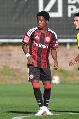 Lawrence Setordije (Eintracht Frankfurt) - 02.10.2026 Bundesliga, Saison 26 27: Eintracht Frankfurt vs. Eintracht Braunschweig, Deutsche Bank Park, Trainingsplatz, Testspiel