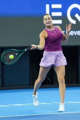 (261002) -- BEIJING, Oct. 2, 2026 -- Aryna Sabalenka of Belarus hits a return during the women s singles second round match against Renata Zarazua of Mexico at 2026 China Open tennis tournament in Beijing, China, Oct. 2, 2026. ) (SP)CHINA-BEIJING-TENNIS-CHINA OPEN-WOMEN S SINGLES(CN) JuxHuanzong 