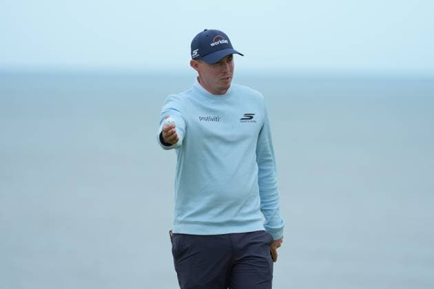 Matt Fitzpatrick on the 4th green Alfred Dunhill Links Championship, Round 2, Kingsbarns, Tayside, UK, Scotland - 02 Oct 2026 United Kingdom  Copyright: xStuartxWallace Shutterstockx 17181491ch