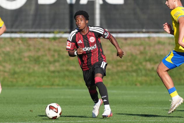 Lawrence Setordije (Eintracht Frankfurt) - 02.10.2026 Bundesliga, Saison 26 27: Eintracht Frankfurt vs. Eintracht Braunschweig, Deutsche Bank Park, Trainingsplatz, Testspiel