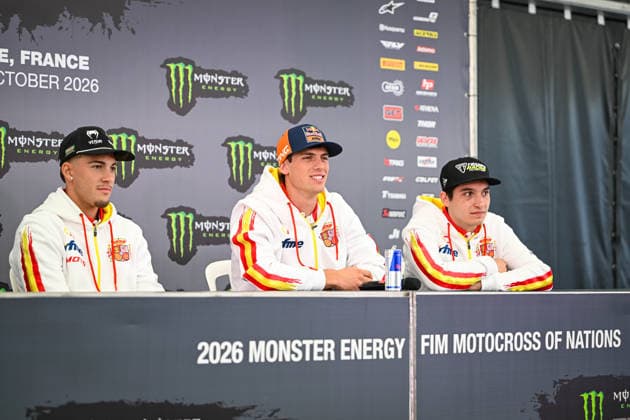 MOTOCROSS : 2026 FIM Motocross of Nations - ErnÃ e circuit - France - 02 10 2026 31 SPAIN : Jorge PRADO (KTM MXGP) - Guillem FARRES (Triumph MX2) - Francisco GARCIA (Kawasaki Open), during the 2026 FIM Motocross of Nations, on the ErnÃ e circuit, France, from October 2 to 4, 2026. ERNEE CIRCUITFrance  Copyright: xMPSxAGENCYx