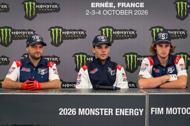 MOTOCROSS : 2026 FIM Motocross of Nations - ErnÃ e circuit - France - 02 10 2026 26 USA : Julien BEAUMER (KTM MXGP) - Levi KITCHEN (Kawasaki MX2) - Cooper WEBB (OPEN), during the 2026 FIM Motocross of Nations, on the ErnÃ e circuit, France, from October 2 to 4, 2026. ERNEE CIRCUITFrance  Copyright: xMPSxAGENCYx