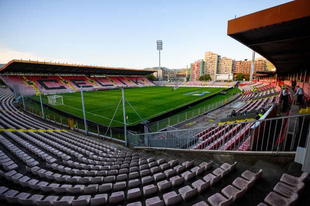 261002 General view of Bilino polje stadium ahead of the Nations League football match between Bosnia and Herzegovina and Sweden on October 2, 2026 in Zenica. Photo: Ludvig Thunman BILDBYRAN kod LT LT0823 fotboll football soccer fotball nations league uefa nations league bosnia and herzegovina sverige sweden sverige a bbeng fotboll football soccer fotball nations league uefa nations league bosnia and herzegovina sverige sweden sverige a bbeng Copyright: LUDVIGxTHUNMAN BB261002LT009