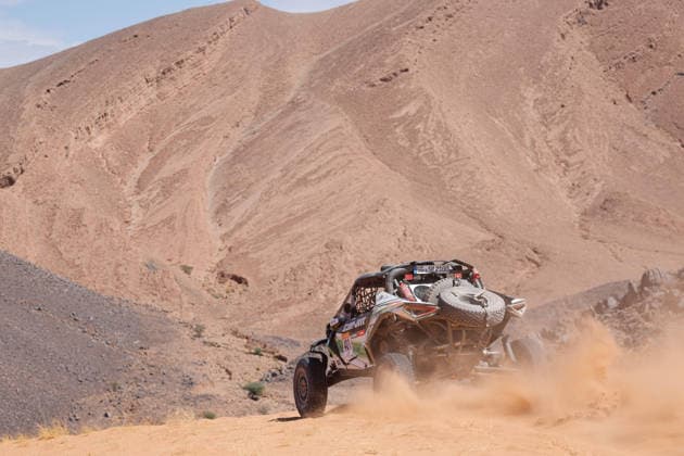 W2RC - RALLYE DU MAROC 2026 401 GONZALEZ FERIOLI Jeremias (arg), RINALDI Gonzalo (arg), BRP Can-Am Maverick R, Can-Am Factory Team, SSV SSV1, action, during the Stage 4 of the Rallye du Maroc 2026, 4th round of the 2026 WR2C Championship from October 2, 2026 around Zagora, Morocco - AgadirMorocco  Copyright: xFREDERICxLExFLOCxHx