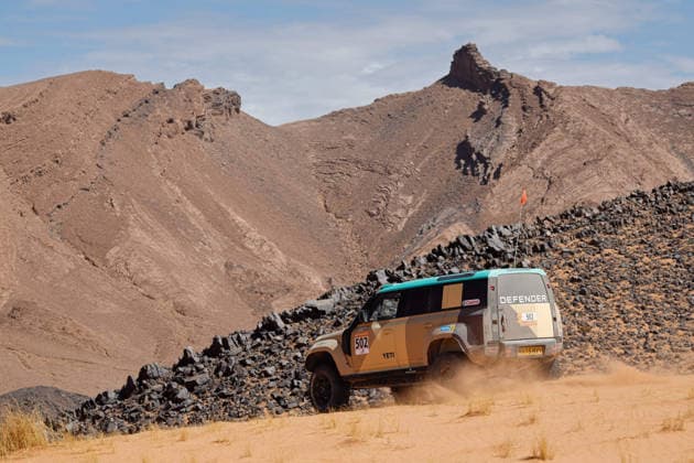 W2RC - RALLYE DU MAROC 2026 502 BACIUSKA Rokas (ltu), VIDAL Oriol (esp), Defender Dakar D7X-R, Defender Rally, FIA W2RC, STK STK, action, during the Stage 4 of the Rallye du Maroc 2026, 4th round of the 2026 WR2C Championship from October 2, 2026 around Zagora, Morocco - AgadirMorocco Copyright: xFREDERICxLExFLOCxHx