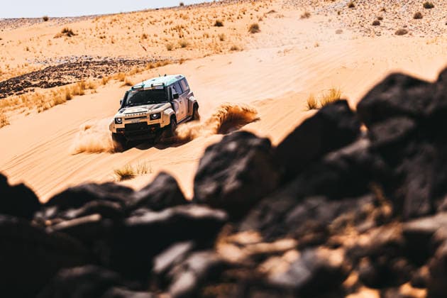 W2RC - RALLYE DU MAROC 2026 504 PRICE Sara (usa), BERRIMAN Sean (usa), Defender Dakar D7X-R, Defender Rally, FIA W2RC, STK STK, action during the Stage 4 of the Rallye du Maroc 2026, 4th round of the 2026 WR2C Championship from October 2, 2026 around Zagora, Morocco - AgadirMorocco  Copyright: xDamienxSaulnierx