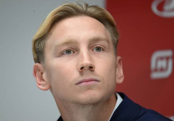 Russia Soccer Friendly Russia Training 9256458 02.10.2026 Russia s Nail Umyarov attends a news conference on the eve of the friendly soccer match against Namibia at Yekaterinburg Arena in Yekaterinburg, Russia. Grigory Sysoev Sputnik Yekaterinburg Russia  Copyright: xGrigoryxSysoevx