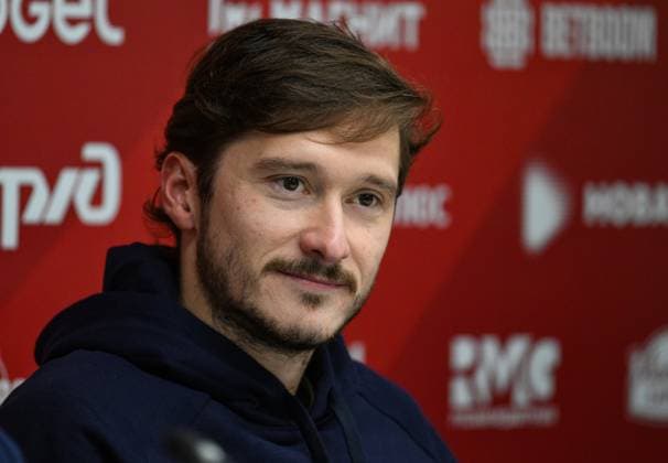 Russia Soccer Friendly Russia Training 9256464 02.10.2026 Russia s Aleksei Miranchuk attends a news conference on the eve of the friendly soccer match against Namibia at Yekaterinburg Arena in Yekaterinburg, Russia. Grigory Sysoev Sputnik Yekaterinburg Russia  Copyright: xGrigoryxSysoevx