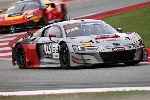 GT World Challenge Europe powered by AWS Barcelona 2026 Alex Aka of Tresor Attempto Racing drives an Audi R8 LMS GT3 EVO II during free practice 1 of the GT World Challenge powered by AWS 2026 at the Barcelona-Catalunya Circuit in Barcelona, Spain, on October 2, 2026. Barcelona Barcelona Spain  Copyright: xUrbanandsportx originalFilename:valls-gtworldc261102_npbAK.jpg