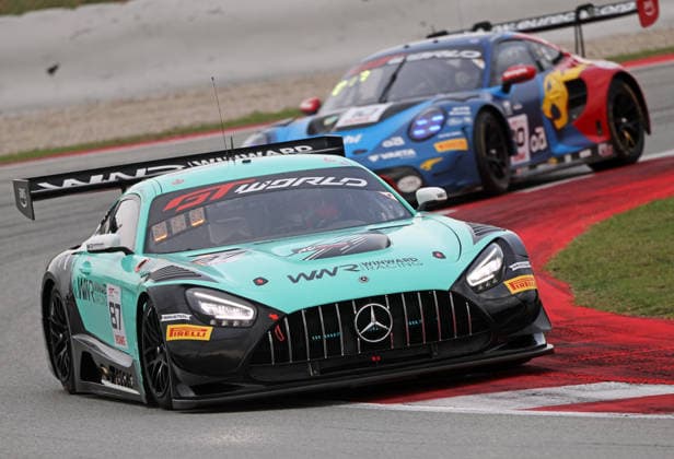 GT World Challenge Europe powered by AWS Barcelona 2026 Rinat Salikhov, of Winward Racing, drives a Mercedes-AMG GT3 EVO during free practice 1 of the GT World Challenge powered by AWS 2026 at the Barcelona-Catalunya Circuit in Barcelona, Spain, on October 2, 2026. Barcelona Barcelona Spain  Copyright: xUrbanandsportx originalFilename:valls-gtworldc261102_npZjv.jpg