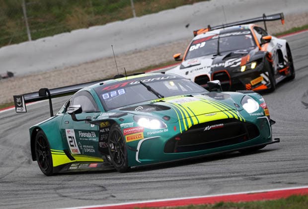 GT World Challenge Europe powered by AWS Barcelona 2026 Oliver Soderstrom, of Comtoyou Racing, drives an Aston Martin Vantage AMR GT3 EVO during free practice 1 of the GT World Challenge powered by AWS 2026 at the Barcelona-Catalunya Circuit in Barcelona, Spain, on October 2, 2026. Barcelona Barcelona Spain  Copyright: xUrbanandsportx originalFilename:valls-gtworldc261102_np0dT.jpg