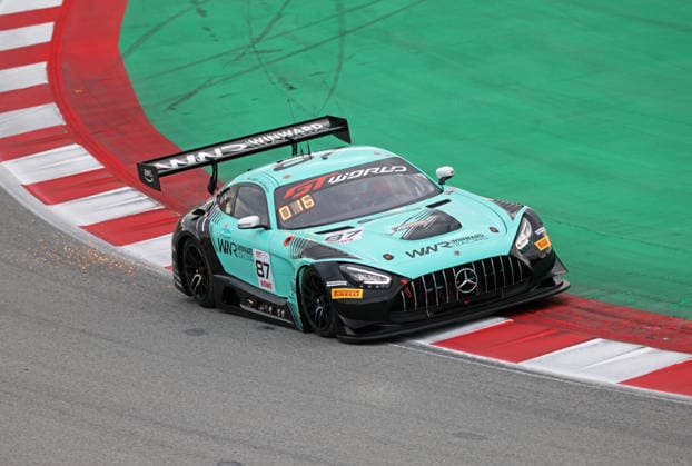 GT World Challenge Europe powered by AWS Barcelona 2026 Rinat Salikhov, of Winward Racing, drives a Mercedes-AMG GT3 EVO during free practice 1 of the GT World Challenge powered by AWS 2026 at the Barcelona-Catalunya Circuit in Barcelona, Spain, on October 2, 2026. Barcelona Barcelona Spain  Copyright: xUrbanandsportx originalFilename:valls-gtworldc261102_npeZv.jpg