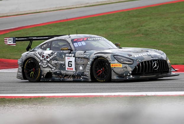 GT World Challenge Europe powered by AWS Barcelona 2026 Anthony Bartone, of GetSpeed Team Bartone Bros, drives a Mercedes-AMG GT3 EVO during free practice 1 of the GT World Challenge powered by AWS 2026 at the Barcelona-Catalunya Circuit in Barcelona, Spain, on October 2, 2026. Barcelona Barcelona Spain  Copyright: xUrbanandsportx originalFilename:valls-gtworldc261102_npsfy.jpg
