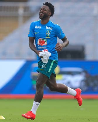 India Vs Brazil Friendly Football Friendly Match 2026 Vinicius Junior of Brazil during a pre-match training session ahead of the India football friendly 2026 match between India and Brazil at the Vivekananda Yuba Bharati Krirangan (VYBK) Stadium in Kolkata, India, on October 2, 2026. KOLKATA West Bengal India  Copyright: xShubhajitxRoyxKarmakarx originalFilename:roykarmakar-indiavsb261002_np6eo.jpg