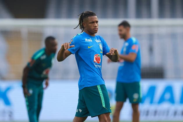India Vs Brazil Friendly Football Friendly Match 2026 Danilo Santos of Brazil during a pre-match training session ahead of the India football friendly 2026 match between India and Brazil at the Vivekananda Yuba Bharati Krirangan (VYBK) Stadium in Kolkata, India, on October 2, 2026. KOLKATA West Bengal India  Copyright: xShubhajitxRoyxKarmakarx originalFilename:roykarmakar-indiavsb261002_npOEI.jpg