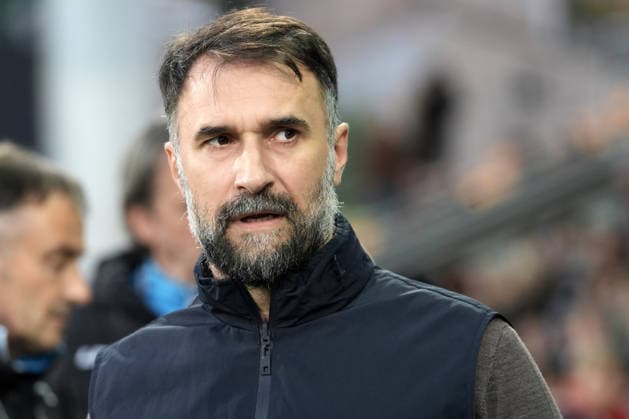 Head coach of Montenegro Mirko VuÄiniÄ‡ reacts during UEFA Nations League Group C2 football game between Latvia and Montenegro in Riga, Latvia, Fri, Oct. 2, 2026. Riga Latvia Copyright: xRomanxKoksarovx RKV09579.JPG