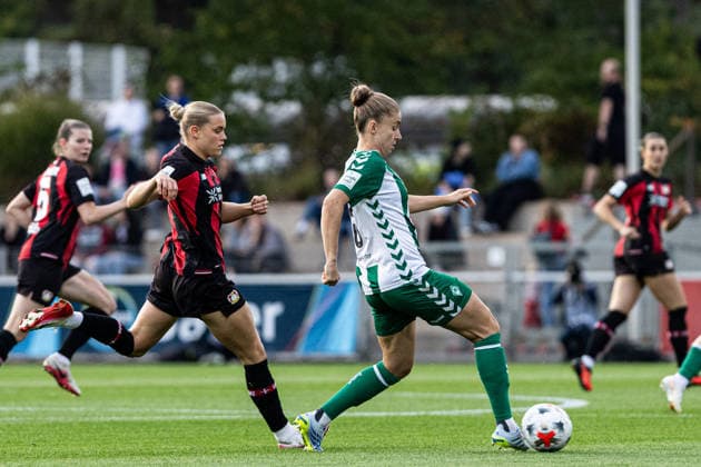 Google Pixel Frauen-Bundesliga: Bayer 04 Leverkusen Frauen - SV Werder Bremen Frauen; 02.10.2026 Michelle Ulbrich (SV Werder Bremen Frauen, 5) Google Pixel Frauen-Bundesliga: Bayer 04 Leverkusen Frauen - SV Werder Bremen Frauen; BayArena, Leverkusen, 02.10.2026 DFL regulations prohibit any use of photographs as image sequences and or quasi video. Copyright: xBEAUTIFULxSPORTS Buriakovx