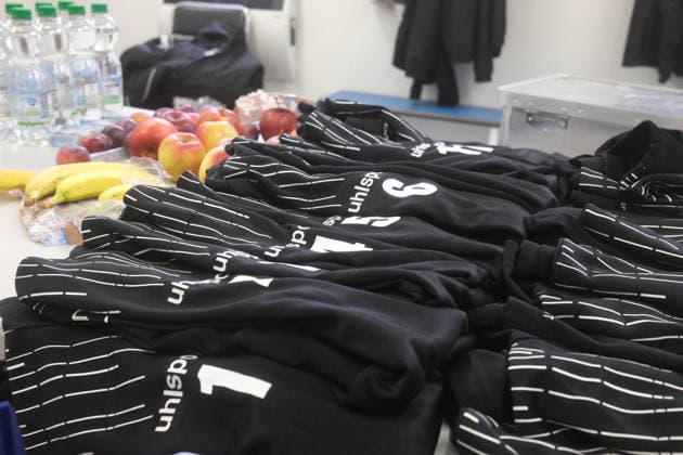 02.10.2026 Fußball Herren 2026 2027 dachbleche24-Landespokal 2. Runde SG Reppichau - Hallescher FC Paul-Greifzu-Stadion Dessau-Roßlau Kabine der SG Reppichau. Dessau-Roßlau Sachsen-Anhalt Deutschland
