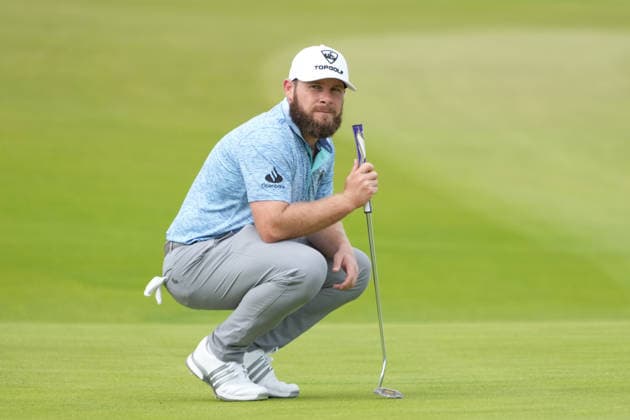 RECORD DATE NOT STATED 2nd October 2026; Kingsbarns Golf Links, Kingsbarns, Scotland; DP World Tour Golf, Alfred Dunhill Links Championship, Day 2; Tyrrell Hatton on the 6th hole AlecxBrown