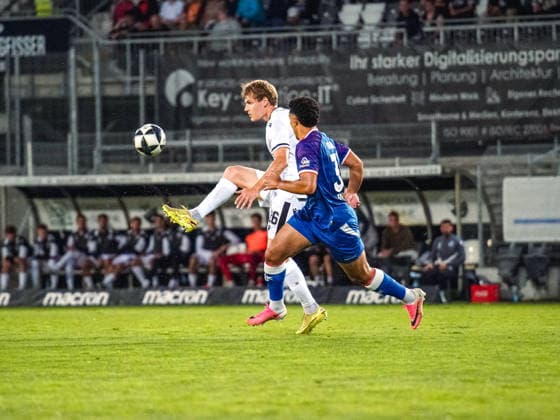 02.10.2026, xwppx, Fussball Regionalliga Suedwest, SV Sandhausen - 1.FC Kaiserslautern II v.l. svs26